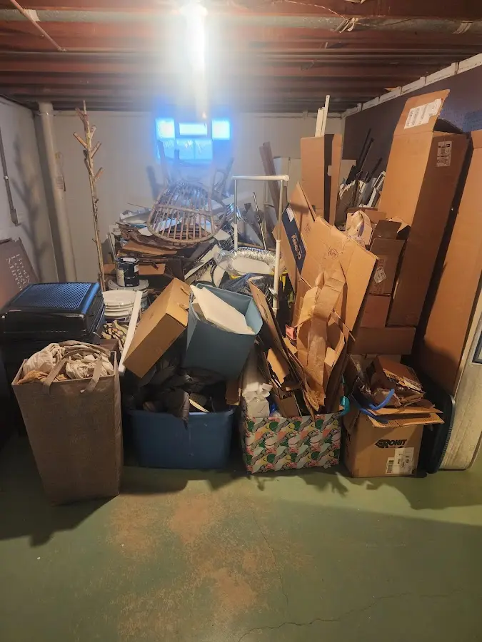 Roll-off dumpster container at job site for Yard Waste Dumpster Rental in Takoma Park